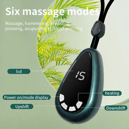Mini Pulse Cervical Spine Massager with Heating Feature