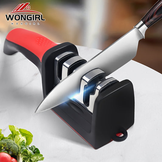4-Stage Professional Knife Sharpener – Tungsten, Diamond & Ceramic - Urbizia