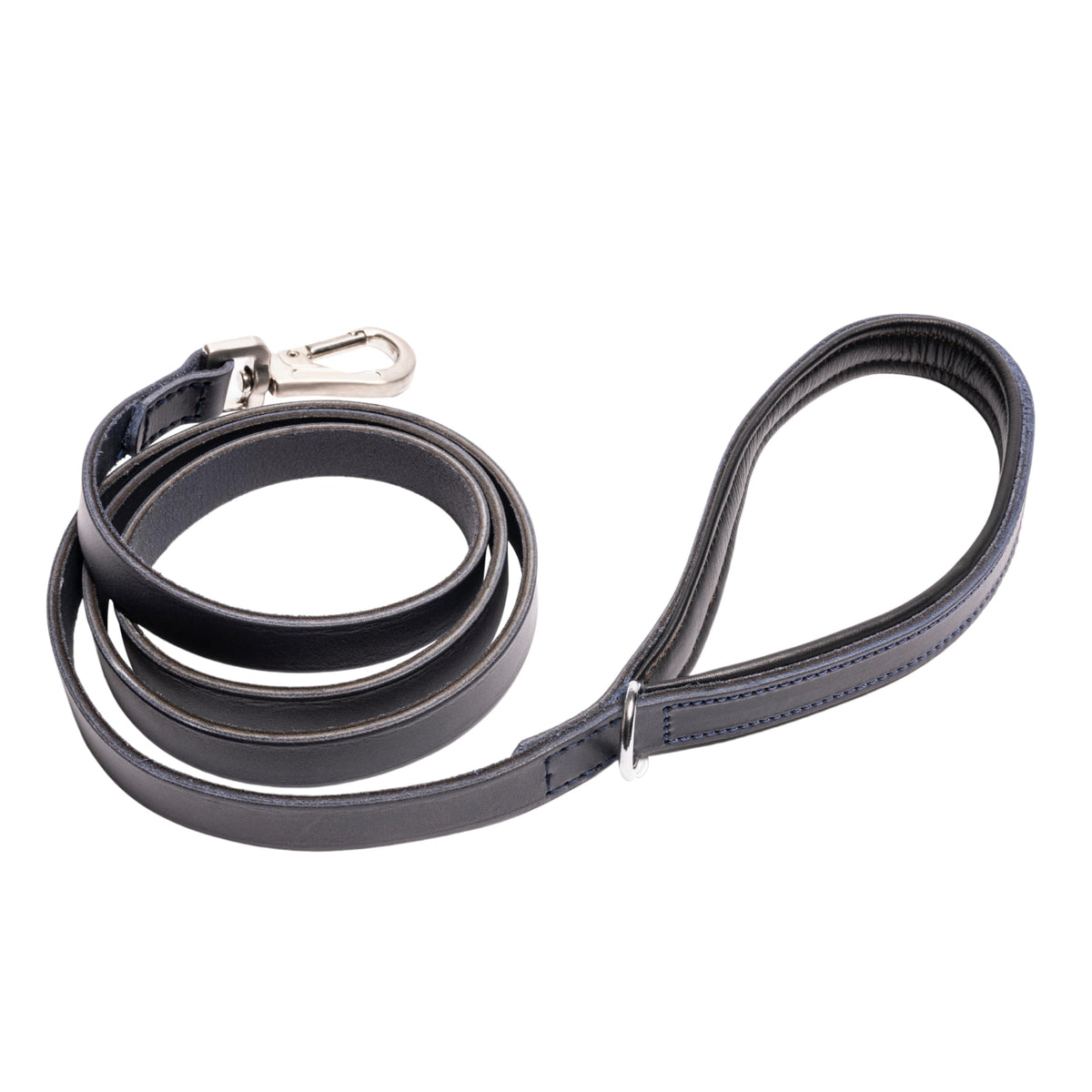 Filbert Genuine Oiled Leather Dog Leash Leather Leash for Medium & Small Dogs Leather Leashes for Large Breed Dogs 5 ft Dog Leash Leather Leash Training Dog Leather Leash Navy +4 Colors