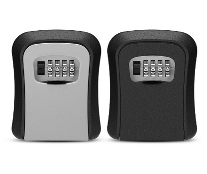 Wall-Mounted Zinc Alloy Key Safe Box with Combination Lock