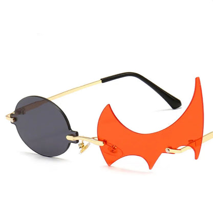 New Personalized Shaped Cool Polygon Flame Sunglasses