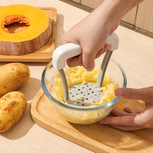 1pc Potato Masher – Non-Slip Handle, Manual Fruit & Vegetable Crusher - Urbizia