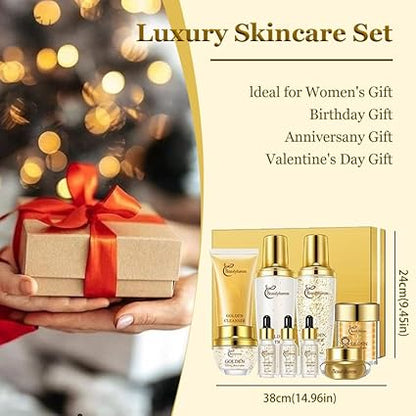 9-Piece Skincare Set – Collagen, Hyaluronic Acid & Snail Mucin - Urbizia