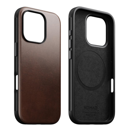 NOMAD - Modern Leather Case - iPhone 16 Pro | Black Leather