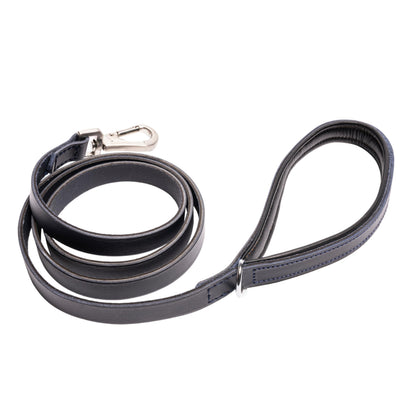 Filbert Genuine Oiled Leather Dog Leash Leather Leash for Medium & Small Dogs Leather Leashes for Large Breed Dogs 5 ft Dog Leash Leather Leash Training Dog Leather Leash Navy +4 Colors