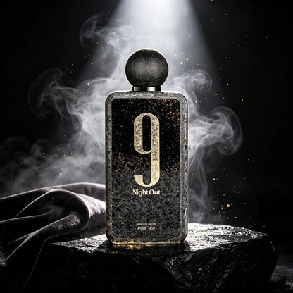 Afnan 9 PM Night Out Extrait De Parfum Spray For Unisex – Intense Warm Spicy, Amber & Sweet Vanilla Scent, Long-Lasting High-Concentration Fragrance, Perfect Gift For Women & Men, 3.4 Fl Oz / 100 ML