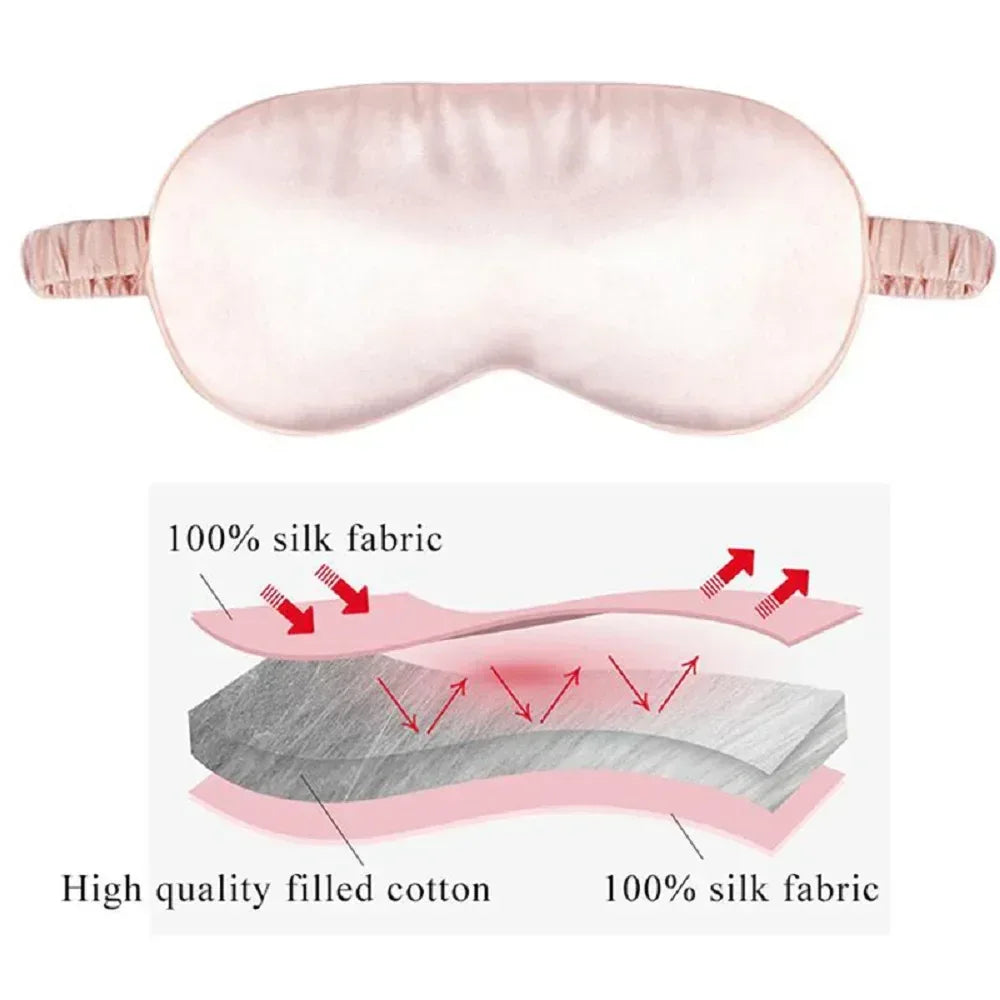 Imitated Silk Sleep Eye Mask – Travel & Rest Eye Cover - Urbizia
