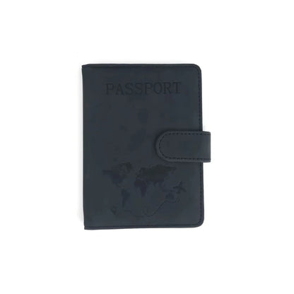 Customized name PU magnetic snap RFID multi-functional SIM card carrying case for passport, map, ticket clip organizer bag