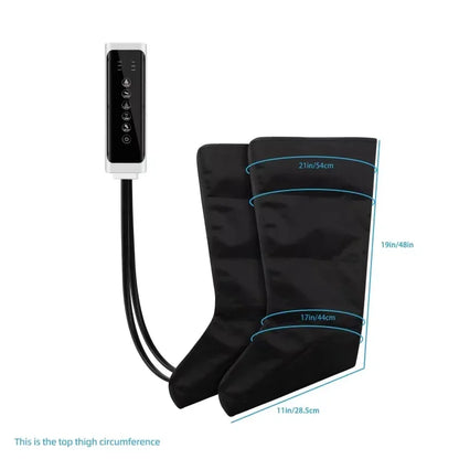 JinKairui Electric Pneumatic Leg Massager Extended Version for Deep Relaxation of Thighs, Calves and Feet with Remote Control
