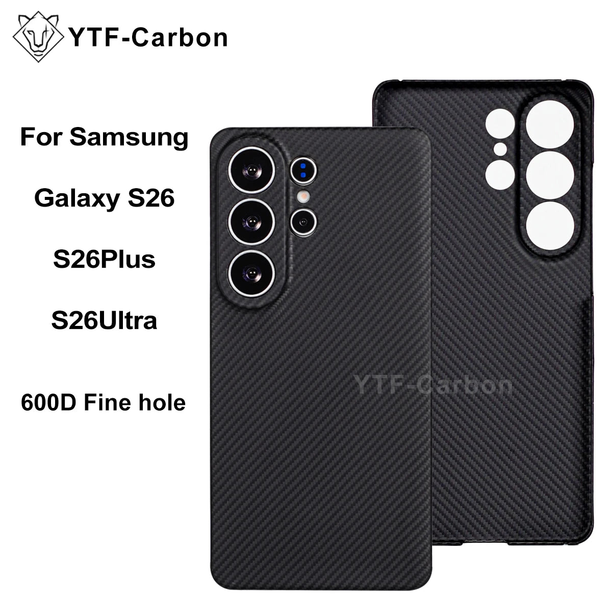 YTF-Carbon Magnetic Case For Samsung S26Ultra Aramid Carbon Fiber Cover For Magsafe S26 S26Plus Cover Mobile Phone Accessories