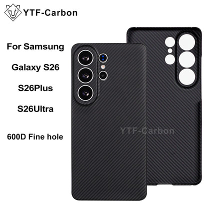 YTF-Carbon Magnetic Case For Samsung S26Ultra Aramid Carbon Fiber Cover For Magsafe S26 S26Plus Cover Mobile Phone Accessories