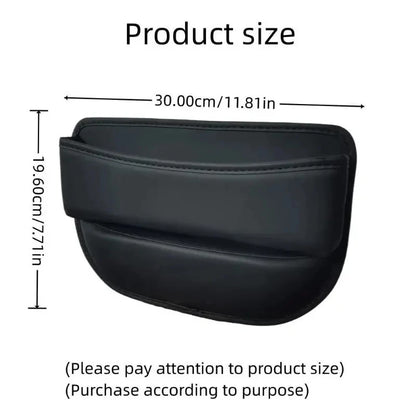 1pc Universal Car Seat Gap Organizer PU Auto Console Side Pocket Seat Crevice Storage Box Interior Accessory