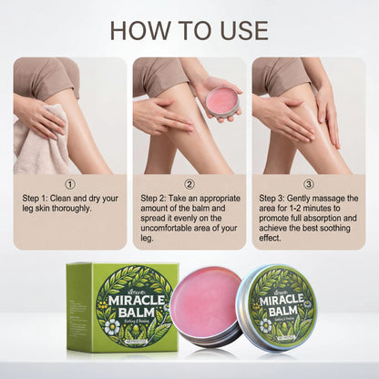 Ximonth Leg Care Balm Relieve Edema Leg Improve Blood Circulation Soothe Moisturize Nourishing Rough Skin Muscle Relief Massage Daub Cream