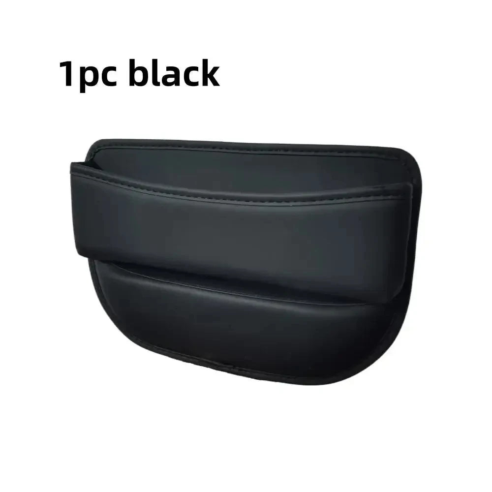 1pc Universal Car Seat Gap Organizer PU Auto Console Side Pocket Seat Crevice Storage Box Interior Accessory