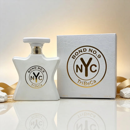 Long Lasting TriBeCa Unisex Perfume Bond No.9 Clean Woody Floral Scent White Croc Star Bottle Luxury Gift Box 100ml For Men Women