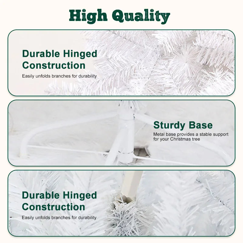 Snow Flocked Artificial Christmas Tree – 7FT/8FT