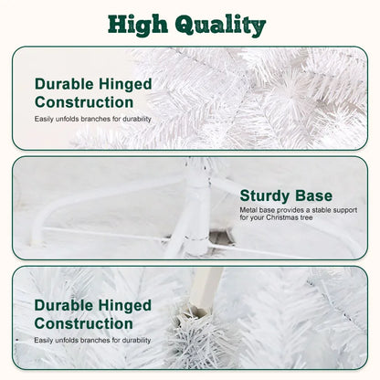 Snow Flocked Artificial Christmas Tree – 7FT/8FT