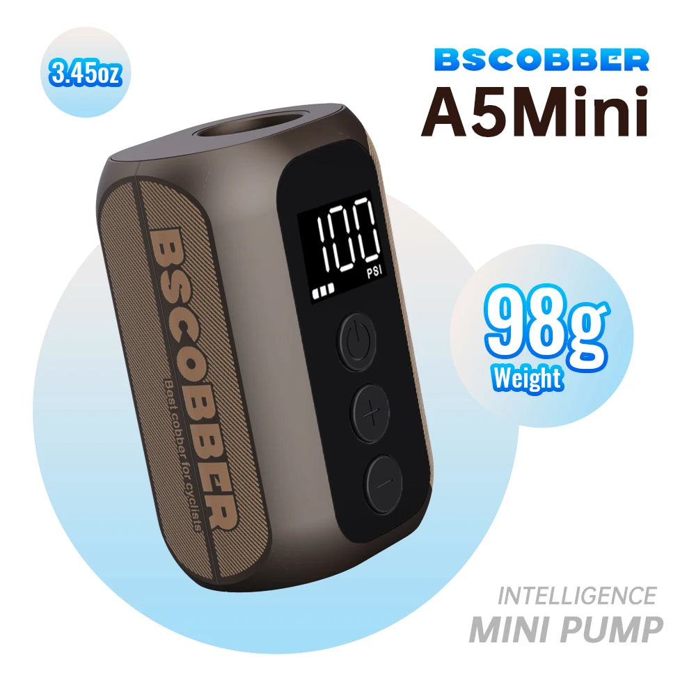 BSCOBBER 4in1 Electric Portable Tyre Tire Inflator Cycling Tool Bicycle Air Injection Bike Pumps Accessories 100PSI With Display