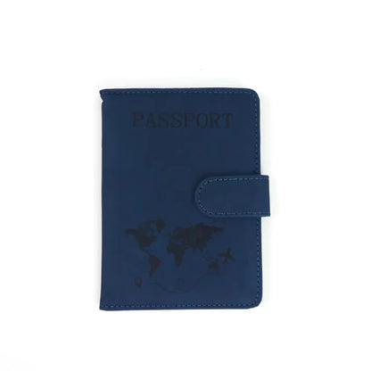 Customized name PU magnetic snap RFID multi-functional SIM card carrying case for passport, map, ticket clip organizer bag