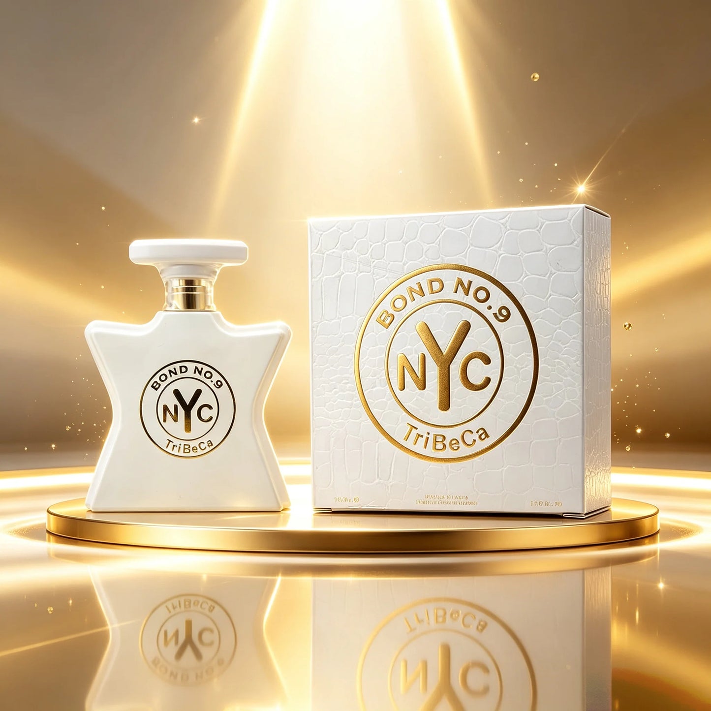 Long Lasting TriBeCa Unisex Perfume Bond No.9 Clean Woody Floral Scent White Croc Star Bottle Luxury Gift Box 100ml For Men Women