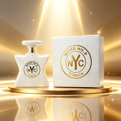 Long Lasting TriBeCa Unisex Perfume Bond No.9 Clean Woody Floral Scent White Croc Star Bottle Luxury Gift Box 100ml For Men Women