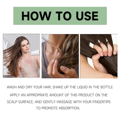 Rosemary Dense Hair Essential Oil Repair Hairs Damage Prevent Hair Loss Promotes Hair Growth Fights Dandruff Dry ScalpAdds Shine