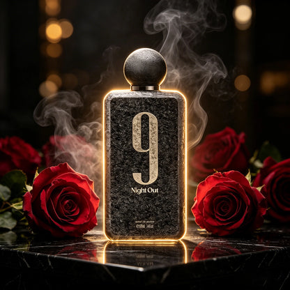 Afnan 9 PM Night Out Extrait De Parfum Spray For Unisex – Intense Warm Spicy, Amber & Sweet Vanilla Scent, Long-Lasting High-Concentration Fragrance, Perfect Gift For Women & Men, 3.4 Fl Oz / 100 ML