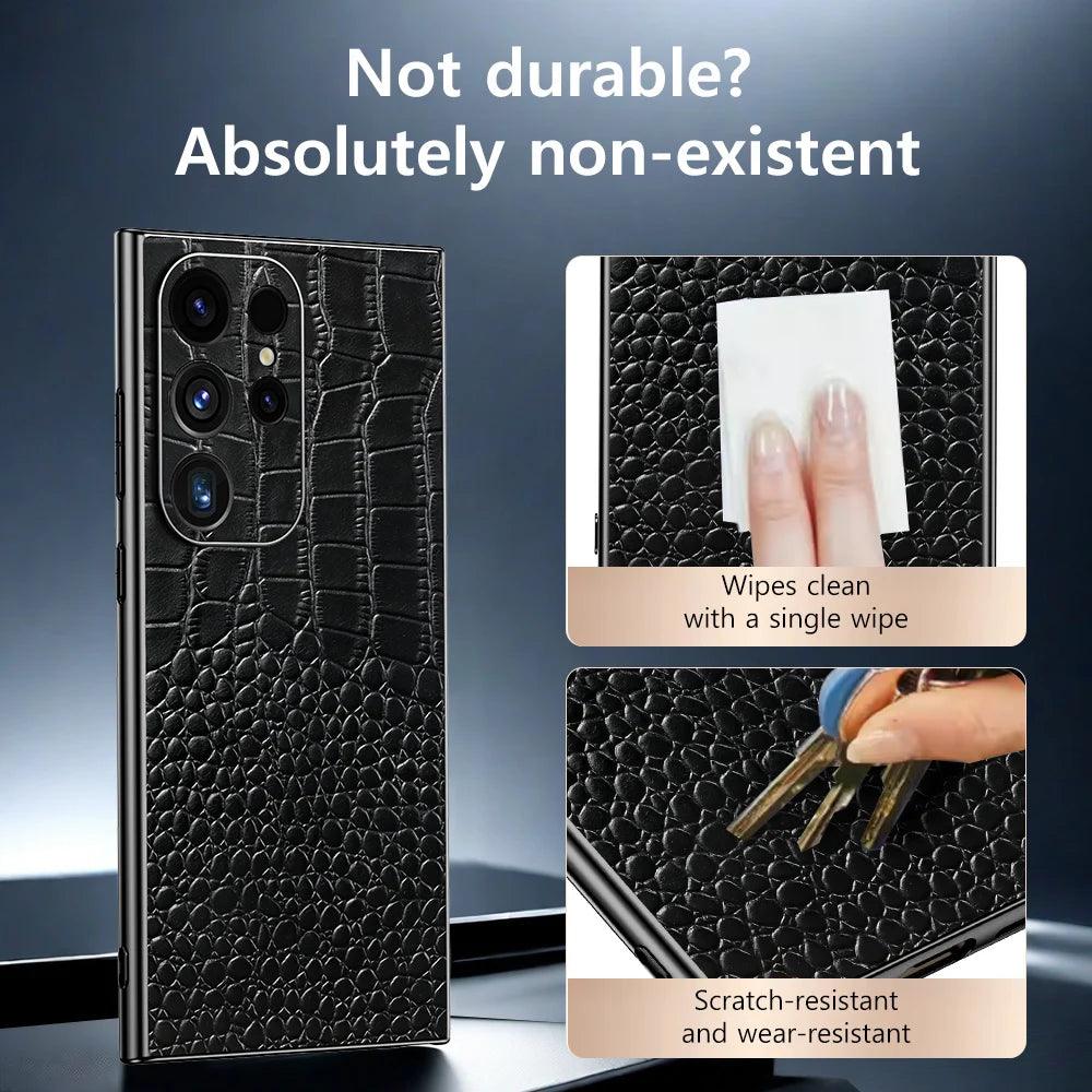 Samsung Galaxy Genuine Leather Full Protection Case