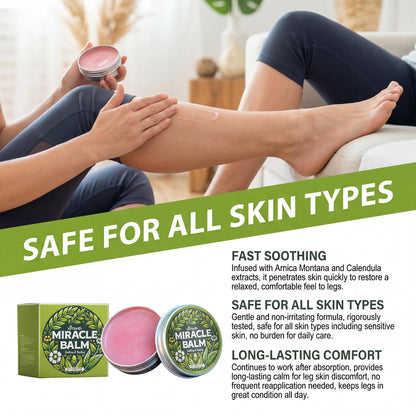 Ximonth Leg Care Balm Relieve Edema Leg Improve Blood Circulation Soothe Moisturize Nourishing Rough Skin Muscle Relief Massage Daub Cream