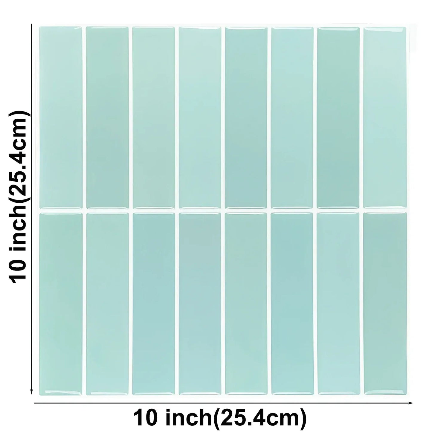 10 Sheets Peel and Stick Tiles 3D Waterproof Wall Tiles for Living Room RV PVC Wall Panels Interior Wall Decoration - Urbizia