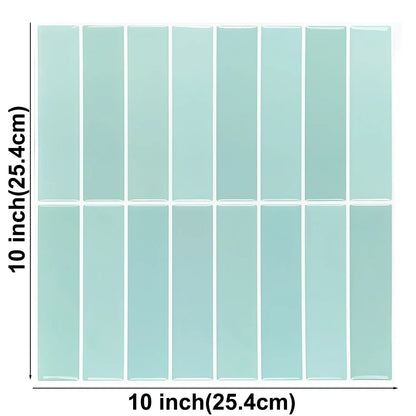 10 Sheets Peel and Stick Tiles 3D Waterproof Wall Tiles for Living Room RV PVC Wall Panels Interior Wall Decoration - Urbizia