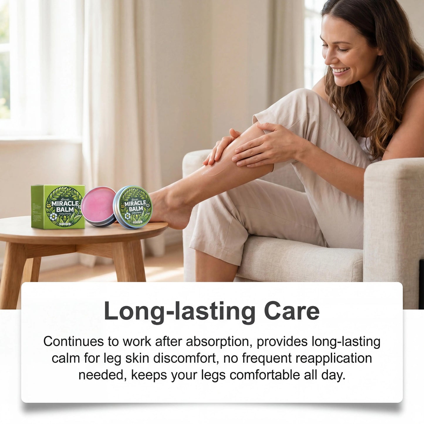Ximonth Leg Care Balm Relieve Edema Leg Improve Blood Circulation Soothe Moisturize Nourishing Rough Skin Muscle Relief Massage Daub Cream