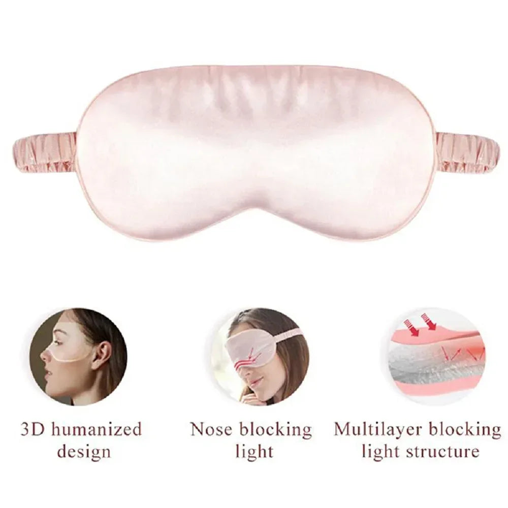 Imitated Silk Sleep Eye Mask – Travel & Rest Eye Cover - Urbizia