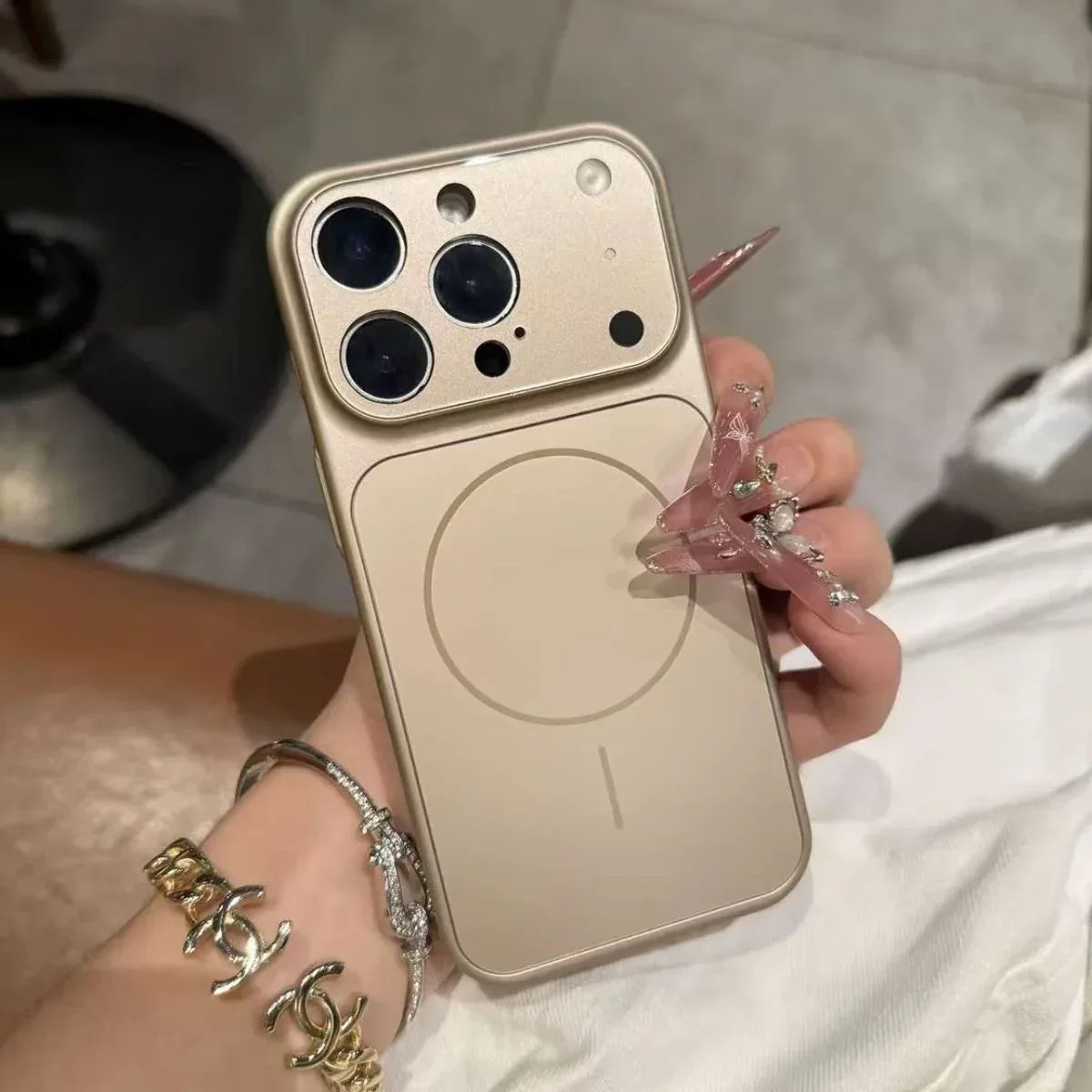 AG Frosted Glass iPhone Case Magnetic Shockproof