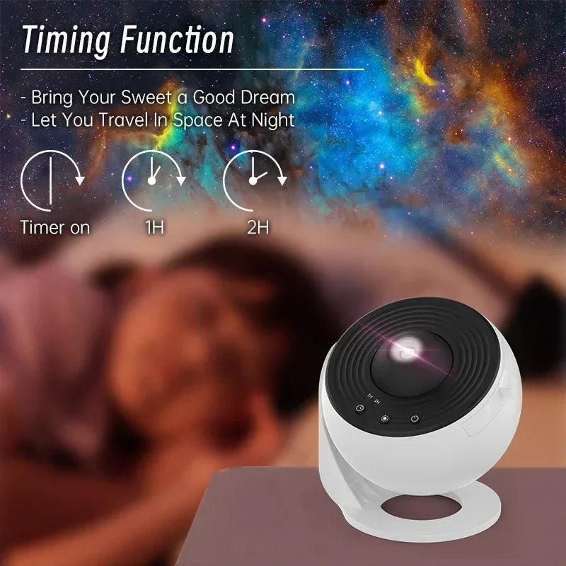 Night Light Galaxy Projector Starry Sky Projector 360° Rotate Planetarium Lamp For Kids Bedroom Valentines Day Gift Wedding Deco - Urbizia