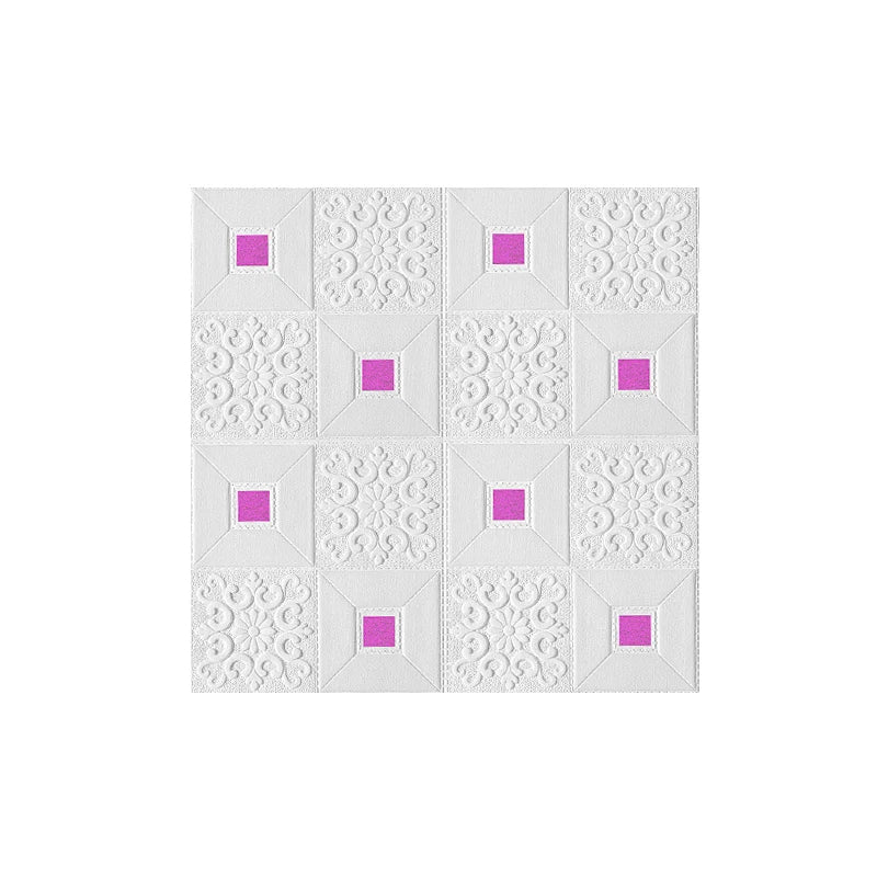 10Pcs 70x70cm Big Size Ceiling Wallpaper 3D Brick Waterproof Wall Stickers Foam Self-Adchive Wall Decoration