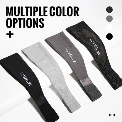 WRELS Fitness Headbands Ice Silk Workout Headband Cooling Forehead Wrap No-Slip Running Sweatband Moisture-wicking Hairband
