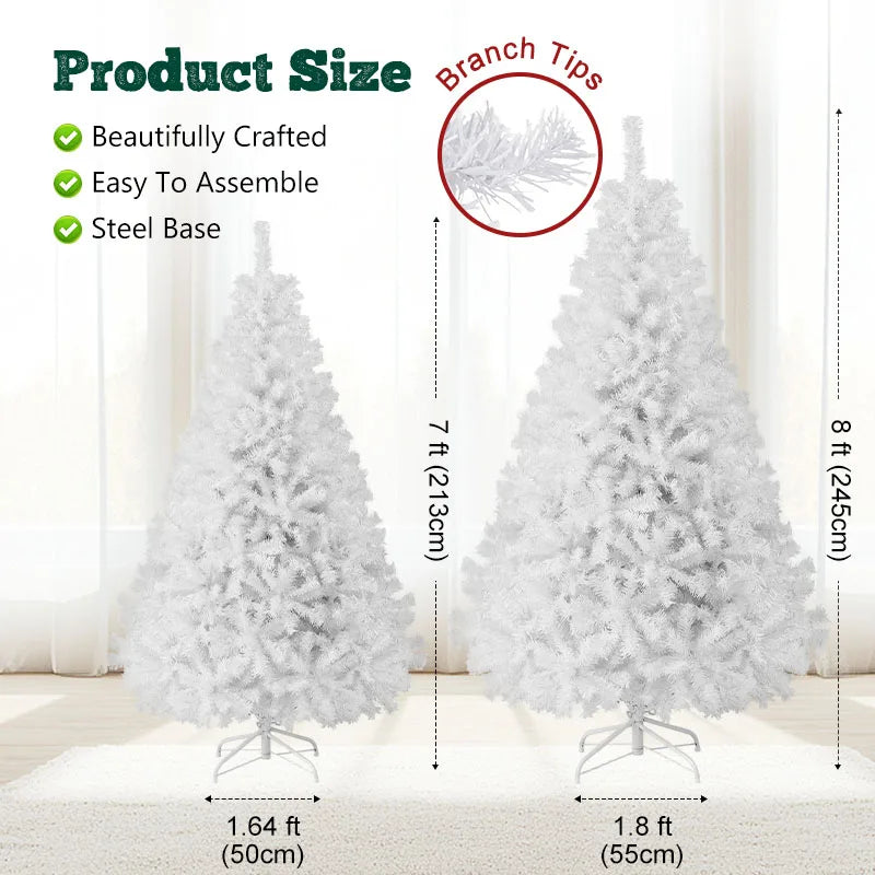 Snow Flocked Artificial Christmas Tree – 7FT/8FT