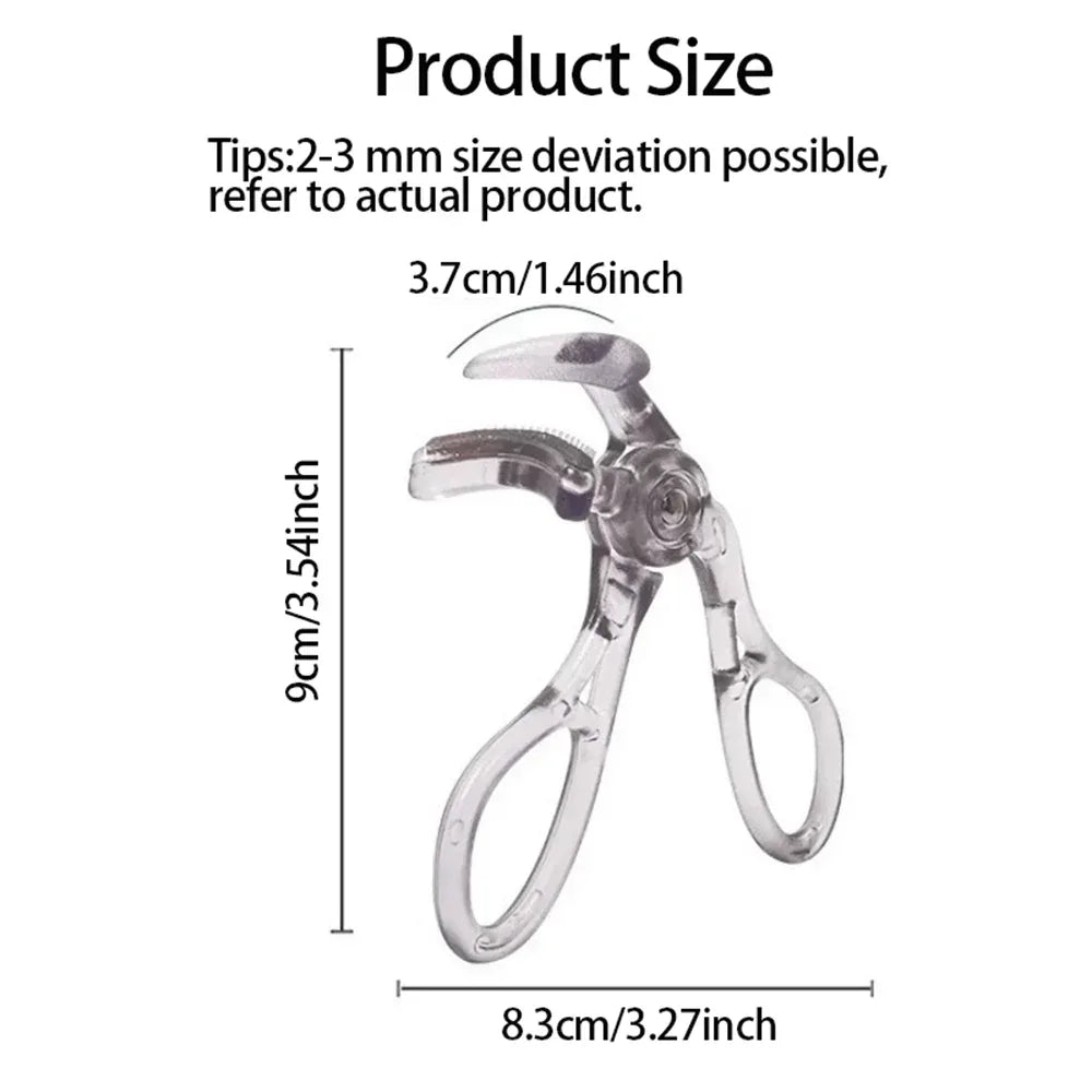 Dual-Type Eyelash Curler with Comb – Wide & Partial Clip Options, Waterproof, Long-Lasting, Natural Curl, Unisex Certified - Urbizia