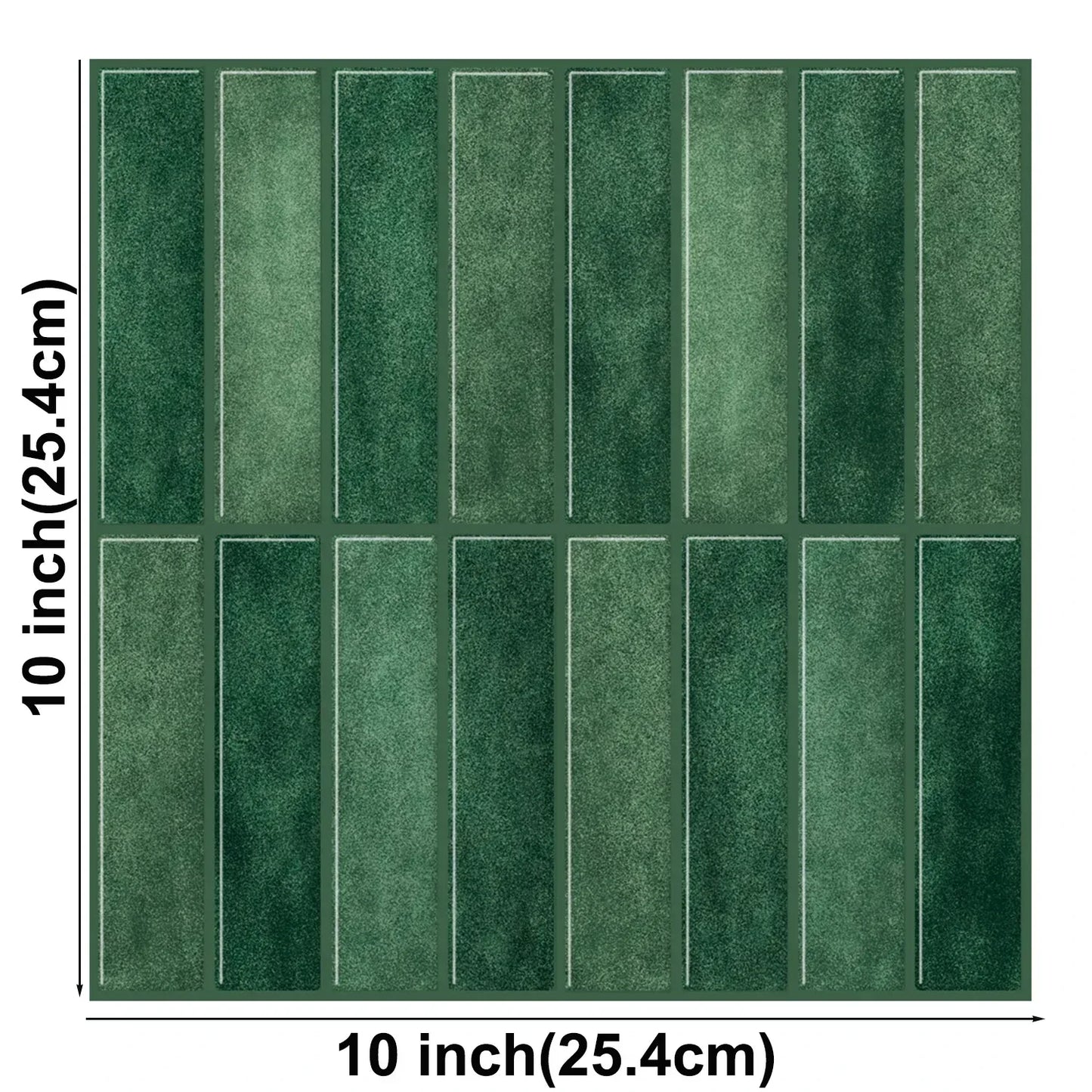 10 Sheets Peel and Stick Tiles 3D Waterproof Wall Tiles for Living Room RV PVC Wall Panels Interior Wall Decoration - Urbizia