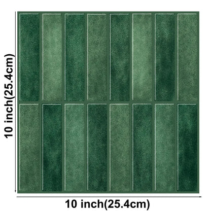 10 Sheets Peel and Stick Tiles 3D Waterproof Wall Tiles for Living Room RV PVC Wall Panels Interior Wall Decoration - Urbizia
