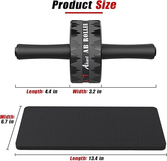 Ab Roller Wheel with Knee Pad – Core & Ab Workout Equipment for Home Gym - Urbizia