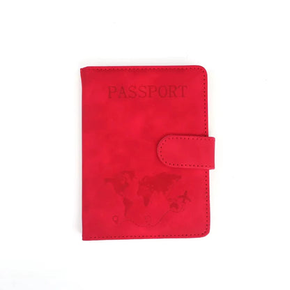 Customized name PU magnetic snap RFID multi-functional SIM card carrying case for passport, map, ticket clip organizer bag