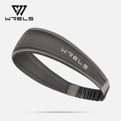 WRELS Fitness Headbands Ice Silk Workout Headband Cooling Forehead Wrap No-Slip Running Sweatband Moisture-wicking Hairband
