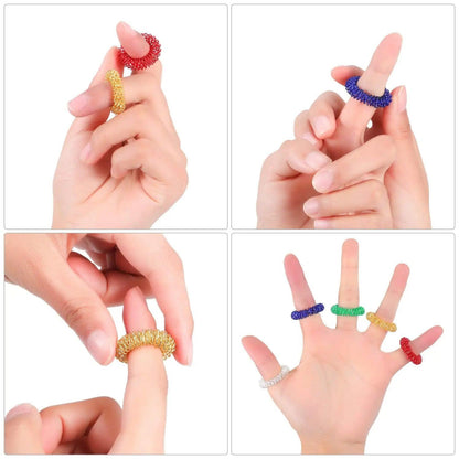 Acupressure Finger Rings – Stress & Tension Relief