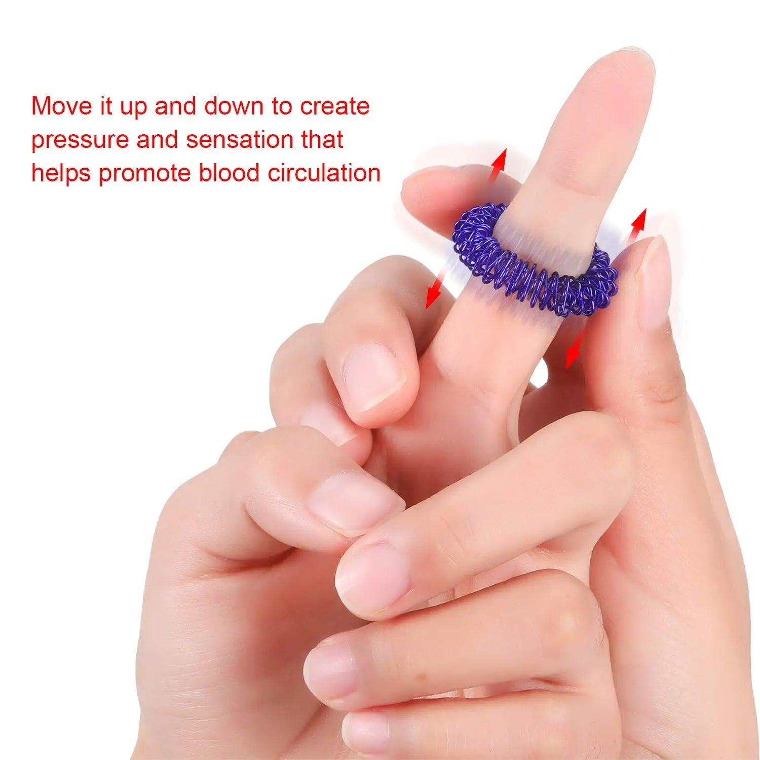Acupressure Finger Rings – Stress & Tension Relief