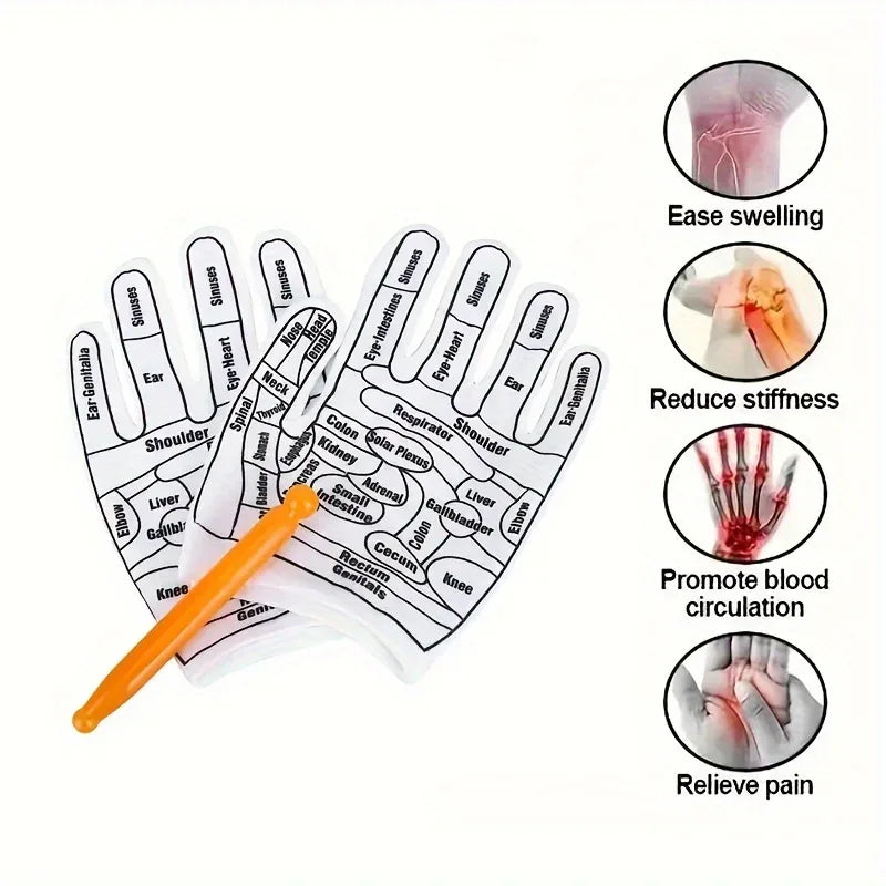 Acupressure Gloves – Hand Reflexology Massage Relief