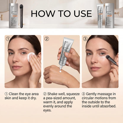 Instant Firming Eye Cream Anti Aging Lighten Dark Circles Reduce Puffiness Moisturize Wrinkle Elimination Easy Absorb Daily Eye Care