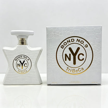 Long Lasting TriBeCa Unisex Perfume Bond No.9 Clean Woody Floral Scent White Croc Star Bottle Luxury Gift Box 100ml For Men Women