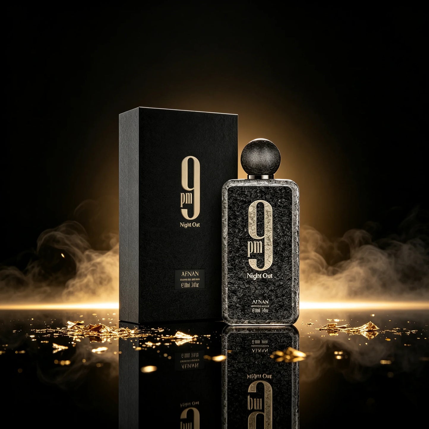 Afnan 9 PM Night Out Extrait De Parfum Spray For Unisex – Intense Warm Spicy, Amber & Sweet Vanilla Scent, Long-Lasting High-Concentration Fragrance, Perfect Gift For Women & Men, 3.4 Fl Oz / 100 ML
